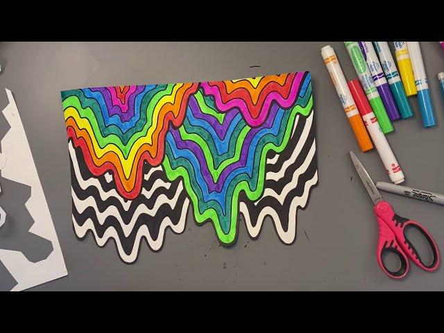 Jen Stark Drip Drawing