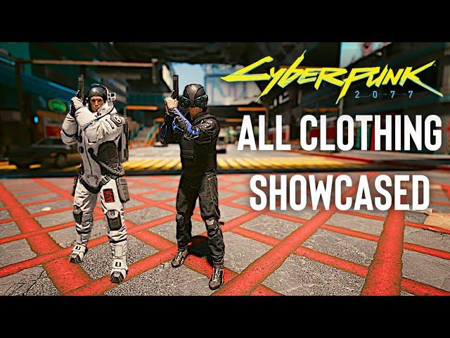 Cyberpunk 2077 - All Clothes Showcase (All Jackets, Shirts, Suits, Helmets, Masks, Pants, Shoes)