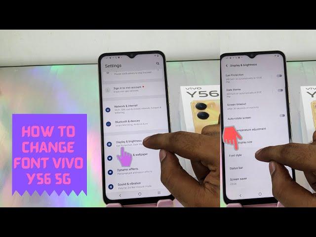 How to Change Font style in VIVO Y56 5G| Vivo Y56 5g Free Font Style Kaise Change Kare