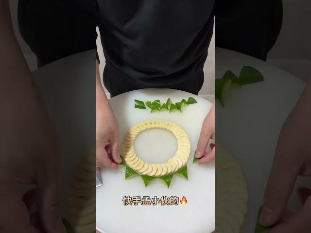 Mix fruits cutting and decoration plate design