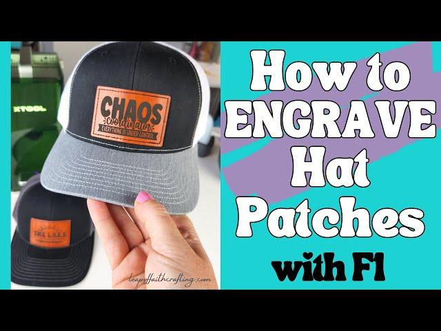 DIY Custom Leather Patch Hats (using xTool F1 Portable Laser Engraver and Leatherettes!)