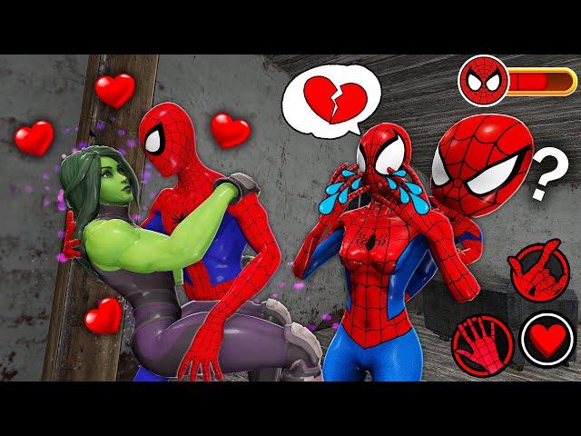 Playing as Spiderman Family   Love Secret SpiderGirlfriend and SpiderMan in Granny House