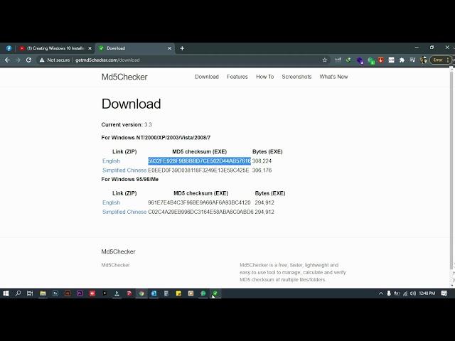 How to verify if your downloaded file is not corrupt | Using MD5 Checker