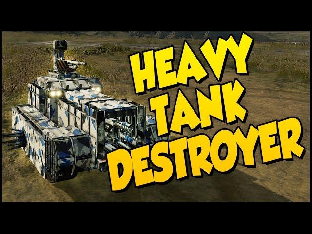 Crossout  Heavy Tank Destroyer Build - 100mm & 76mm [Crossout Gameplay]