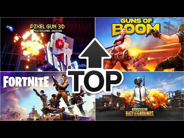 #1 Топ Мобильных Шутеров - Pixel Gun 3D [ПГ3Д], Guns of Boom, Fortnite, PUBG