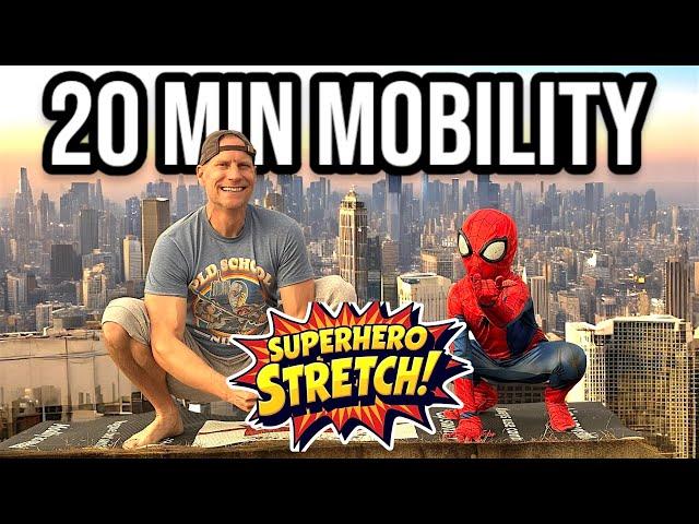 20 Min Full Body Hip Mobility Stretch - Morning Yoga Superhero Workout Routine