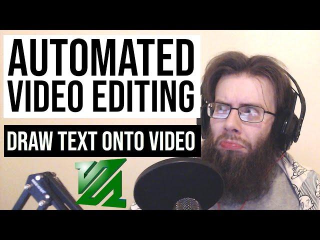 How to render text onto a video using ffmpeg