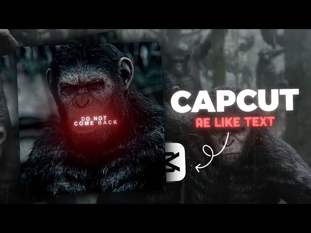 Ae like text tutorial | Capcut