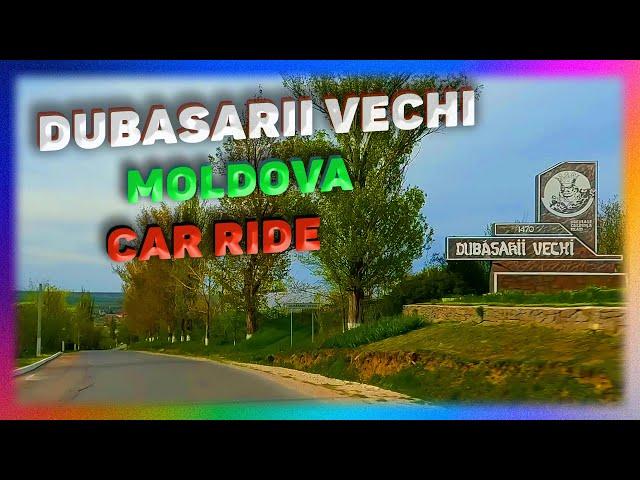 The DUBASARII VECHI Village, Criuleni, Republica Moldova. Car Ride. 4K.