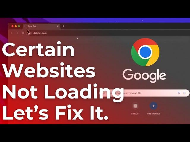 Google Chrome Websites Not Loading on Mac Fix