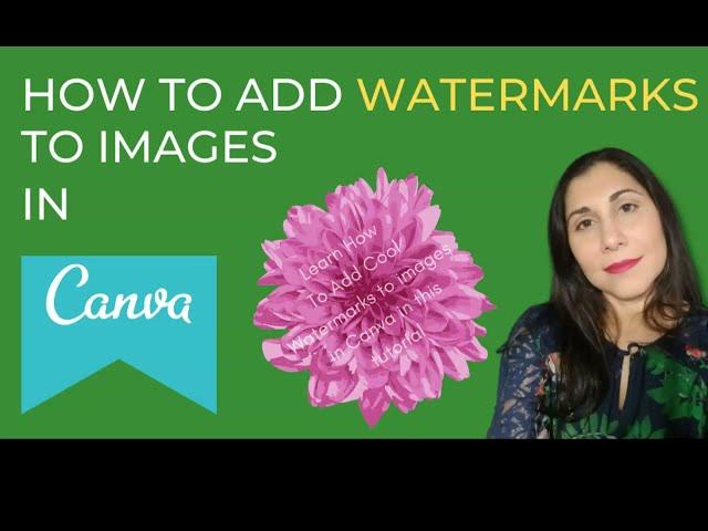 #Canva How To Add Watermarks to Images in Canva