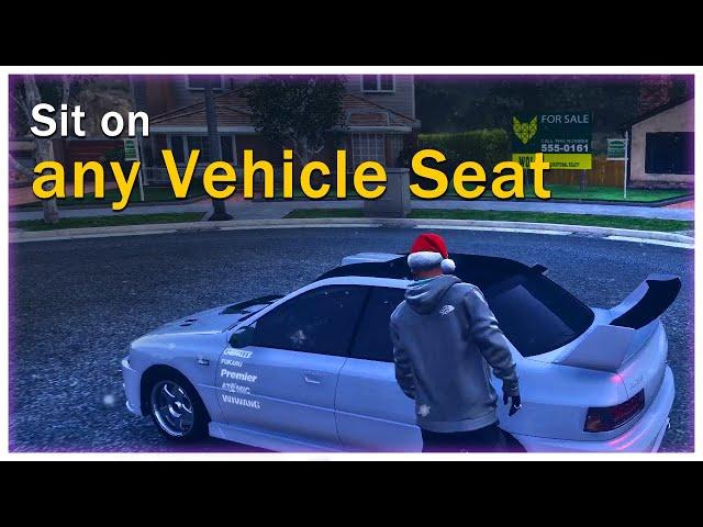 FiveM - Sit on any Vehicle Seat  | Free Script [2025]