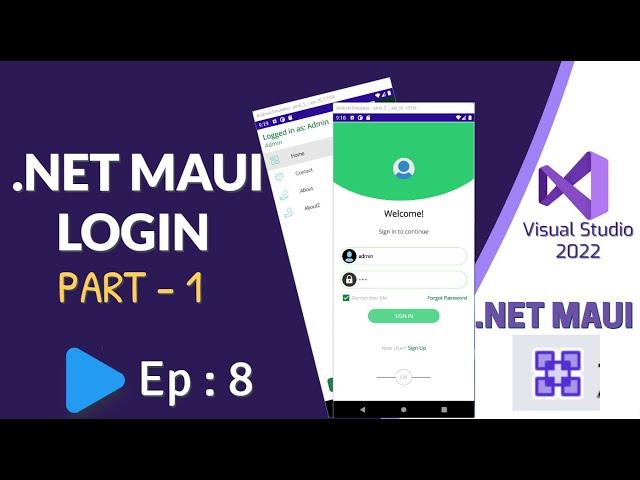 .NET MAUI Login - Part 1  | Ep:8