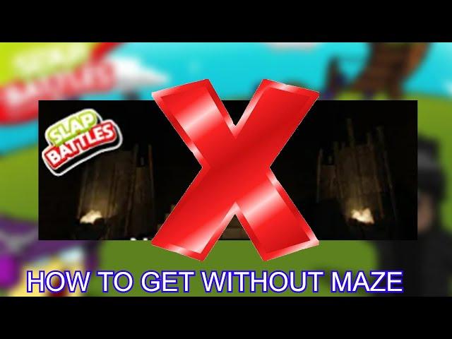 HOW to get ELUDE GLOVE no maze! | Slap Battles Roblox!