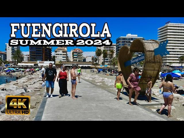 FUENGIROLA Spain Vibrant city summer 2024 Costa Del Sol andalusia [4k]