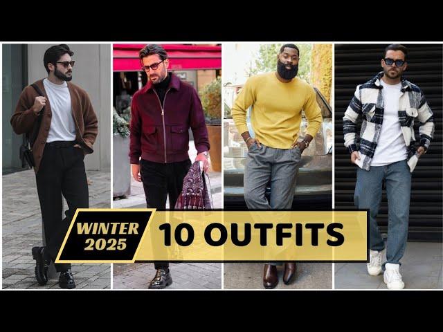 10 Latest Winter Outfit Ideas for Men 2025 | Men's Fashion