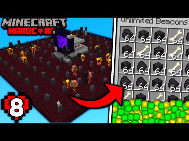 I Built an INSANE Wither Skeleton Farm in Minecraft Hardcore (#8)