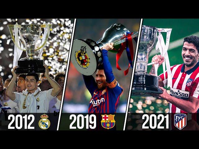  All Spanish Football Championship (La Liga BBVA) Champions 1929 - 2021 | Every La Liga Winners 