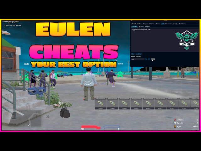 Eulen Cheats | Giving Money to Players | Lua Executor | FiveM Best Menu