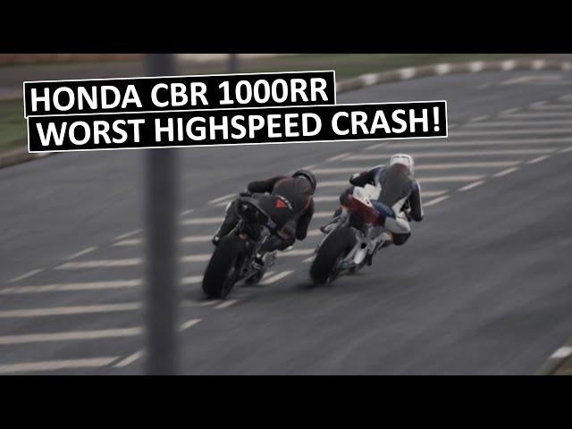 FATAL CRASH! Honda CBR 1000RR Late Braking Goes Wrong