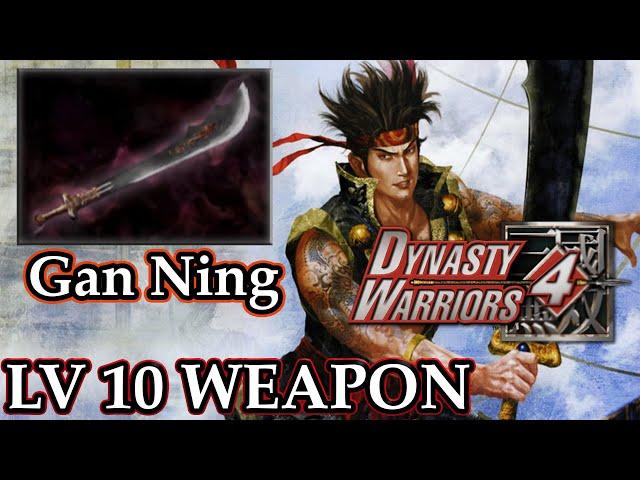 Dynasty Warriors 4 (100%): Gan Ning  -  Level 10 Weapon | Sea Master |