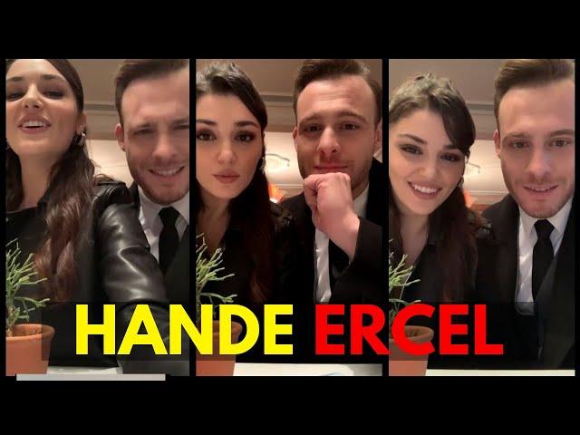 Hande Ercel ve Kerem Burcin Live  Hande Ercel Instagram live 2020  feb 6 2021