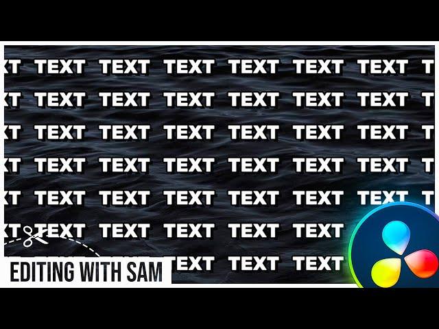 Infinite Text Motion Background in DaVinci Resolve 18 | Moving Text Background Davinci Resolve 18