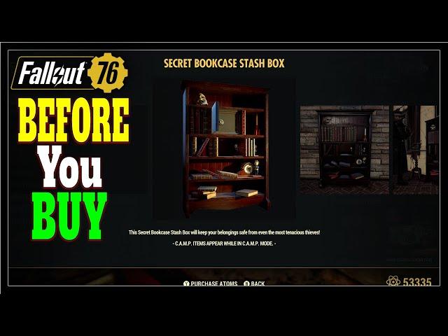 Fallout 76 Secret Bookcase Stash Box - Review