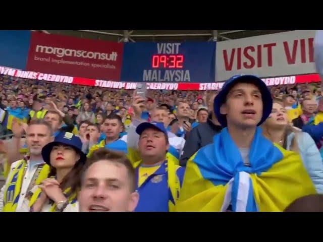 Уэльс Украина 1-0, футбол, стыковой матч, поддержка болельщиков, супер матч