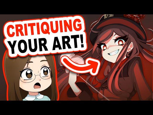 CRITIQUING MY VIEWERS' ART! 🫢