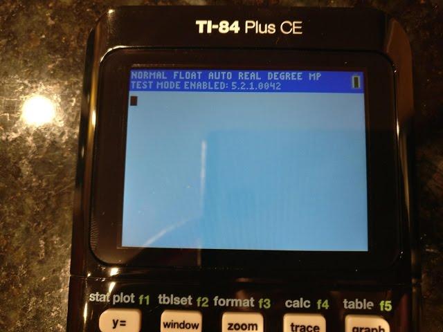 How to take Ti graphing calculators out of test mode