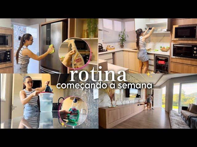 ROTINA DE LIMPEZA e ORGANIZAÇÃO na casa, começando a semana 