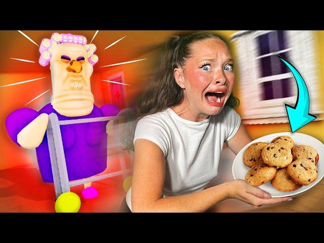 MY GRANDMA ATTACKED ME !!! (Playing Roblox ESCAPE GRUMPY GRAN Obby)