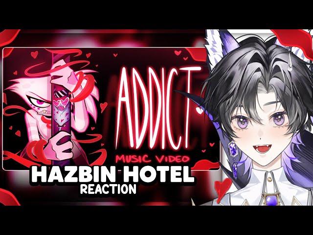 This Is Sad | ADDICT (Music Video) - HAZBIN HOTEL Vtuber First Time Reaction