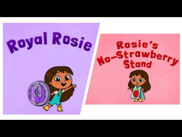 Rosie's Rules title Cards Royal Rosie / Rosie's No Strawberry-Stand