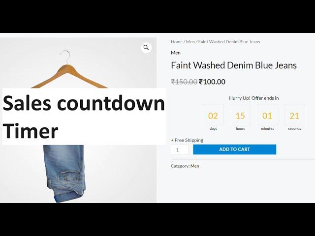 How to add sales countdown timer in product page or any other pages in woocommerce