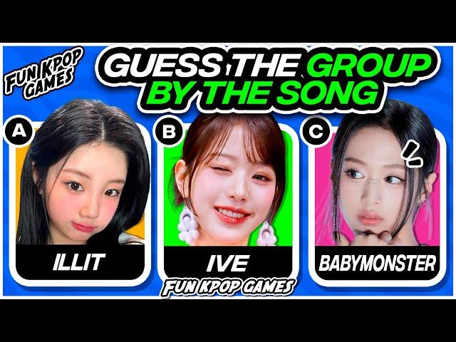 GUESS THE KPOP GROUP BY THE SONG #4 [MULTIPLE CHOICE] - FUN KPOP GAMES 2024