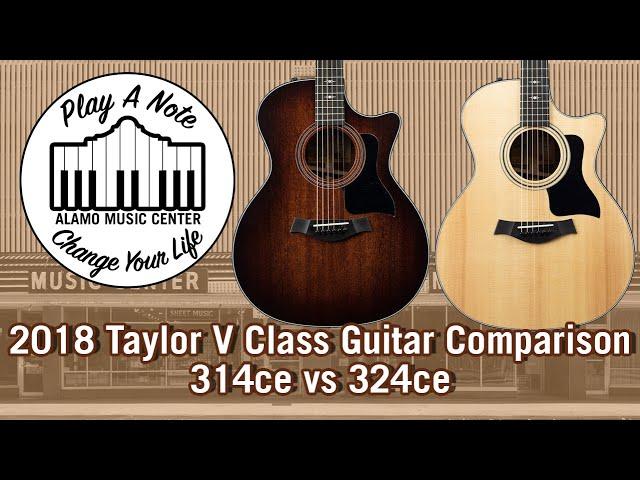 Can You Hear the Difference Between Taylor's V Class 314ce and 324ce? - Acoustic Guitar Comparison