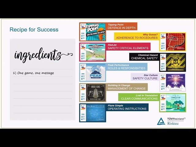 WEBINAR - Game Based Learning - Effectively communicating process safety messages