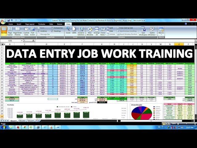 Data Entry & Office Work Training For Job In Excel In Hindi