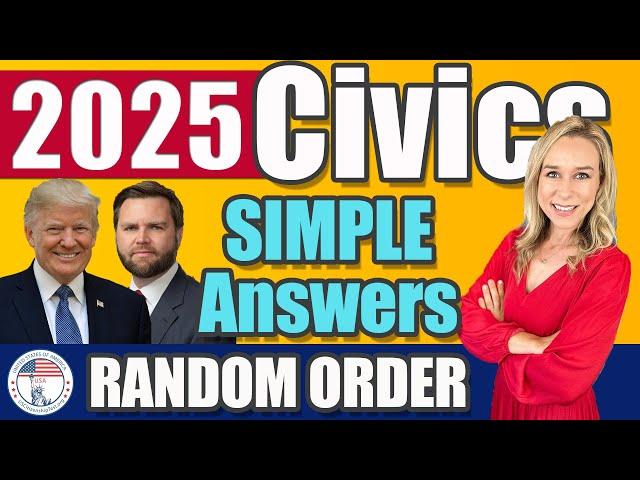 2025 U.S. Citizenship Official USCIS 100 Civics Questions 2008 version v8R1