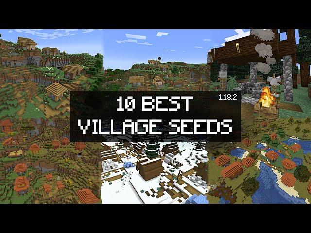 TOP 10 NEW VILLAGE SEEDS FOR MINECRAFT 1.18.2 (JAVA & BEDROCK EDITION )