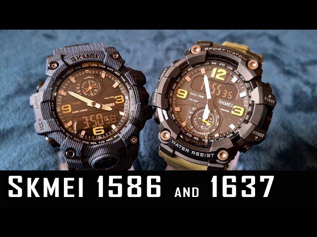 Skmei 1586 & 1637 analog-digital ?synchronized? time watch review+manual #288 #gedmislaguna #skmei