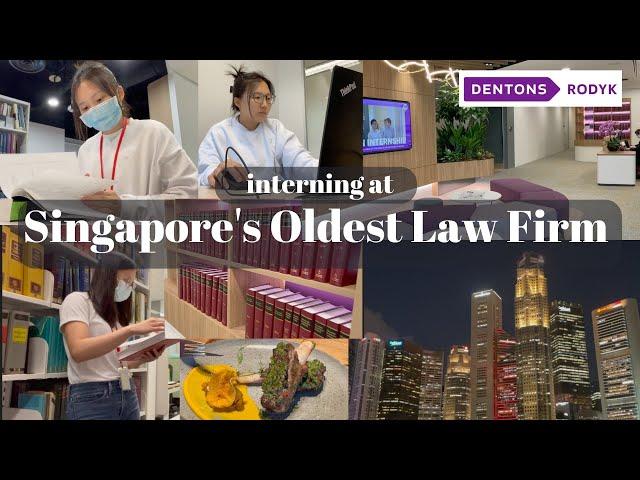 Interning at Singapore's OLDEST Law Firm - Dentons Rodyk // vlog pt1