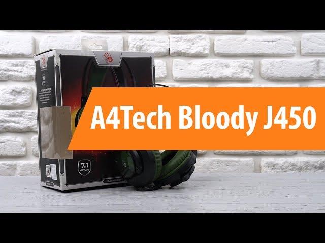 Распаковка наушников A4Tech Bloody J450 / Unboxing A4Tech Bloody J450