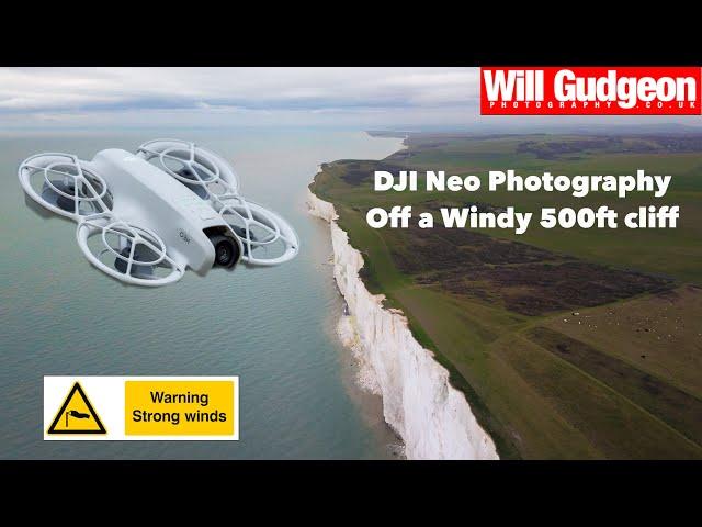 Drone Photography Challenge - Flying the DJI Neo Off a Windy 500ft Cliff