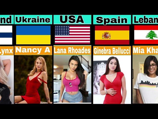 Porn Actress From Different Countries | Порно Актрисы из Разных Стран