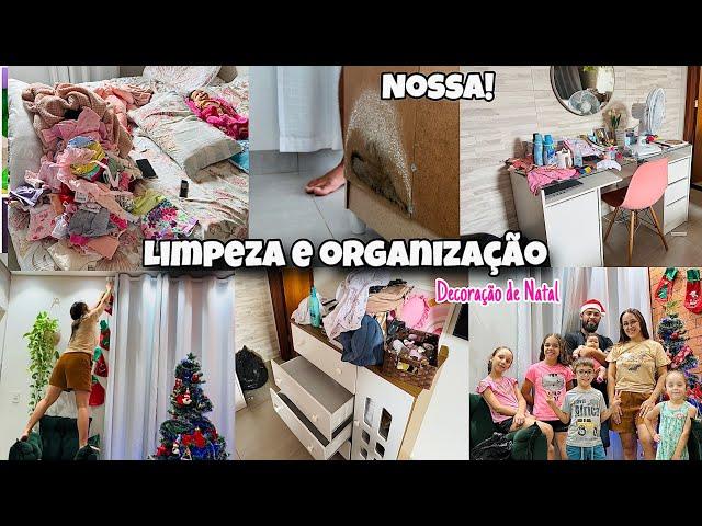 FAXINA NO QUARTO, NÃO ACREDITO QUE MOFOU, MAVIE PERDEU TODAS AS ROUPAS | MONTAMOS A ÁRVORE DE NATAL