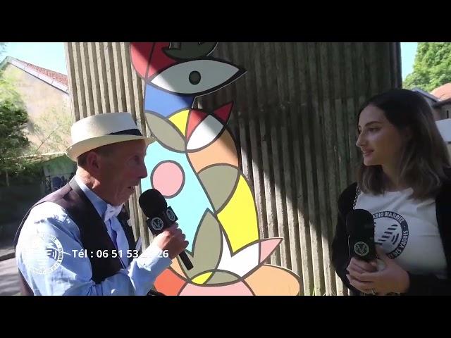 Claude Thetaz, habitant artiste - inauguration de l’œuvre La Géante du Viaduc -  [en direct ]