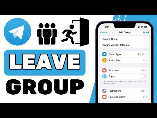 How To LEAVE Telegram Group (EASY!!!)